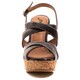 Gomax Women's Shoe Hey There 08 Slingback Platform Cork Wedge Sandal