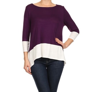 Women's Plus Size Color Block Tunic Top