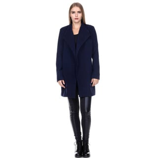 Stanzino Women's Wide Collar Belted Coat
