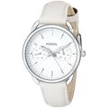 Fossil Women's ES3806 'Tailor' Multi-Function White Leather Watch
