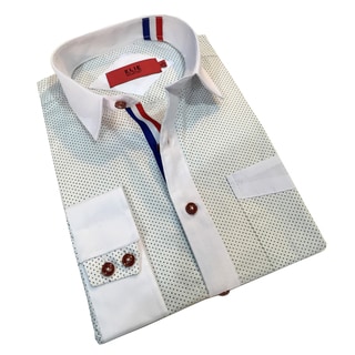 Elie Balleh Boy's 'Milano Italy' Polka-Dot Slim Fit Shirt
