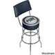 Pure Oil Swivel Bar Stool with Back
