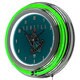 VAF Seattle Bombers Chrome Double Ring Neon Clock