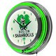 VAF Boston Shamrocks Chrome Double Ring Neon Clock