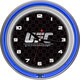 UFC Chrome Double Ring Neon Clock