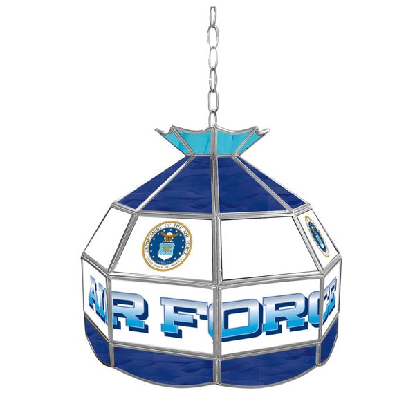 United States Air Force Stained Glass Tiffany Lamp - 16 inch