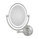Zadro Cordless Dual LED Lighted Oval Wall Mount Mirror 1X/10X
