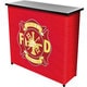 Fire Fighter Metal 2 Shelf Portable Bar w/ Carrying Case
