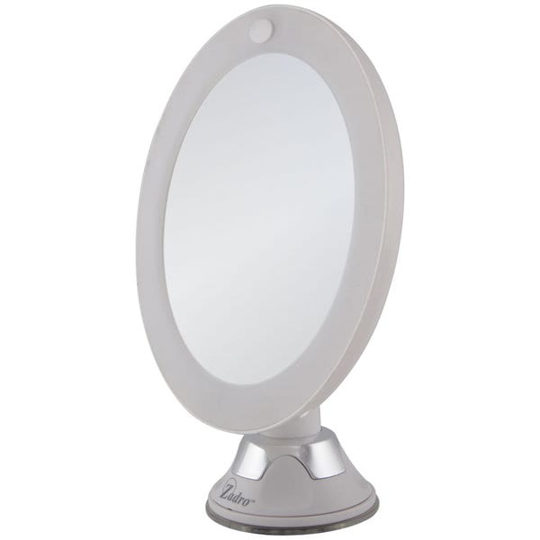 Zadro LED Lighted Z'Swivel Power Suction Cup Mirror 10X