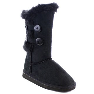 womens grey boots with fur