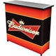 Budweiser Metal 2 Shelf Portable Bar Table w/ Carrying Case