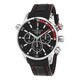 Maurice Lacroix Men's PT6018-SS001-330 'Pontos S' Black/Red Dial Black Rubber Strap Chronograph Swiss Automatic Watch