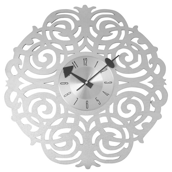 Mid Century Modern Clock in handmade twine