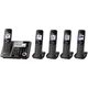 Panasonic KX-TG585SK DECT 6.0 Metallic Grey 5-handset Landline Telephone (Refurbished)