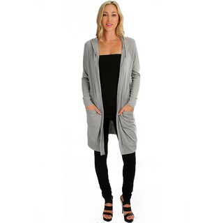 Women's Long-Line Hooded Cardigans