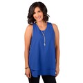 Timeless by Journee Women's Sleeveless Layered Tunic Top