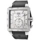 EDOX Classe Royale ED-62002 3 AIN Men's Black/ Silver 40mm Square Quartz Watch