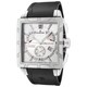 EDOX Classe Royale ED-01504 3 AIN Men's Silver/ White Watch with Black Strap