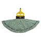 Rubbermaid Commercial Maximizer Blended Medium Green Mop Heads (Pack of 6)