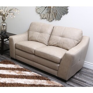 Abbyson Living Mercer Leather Loveseat