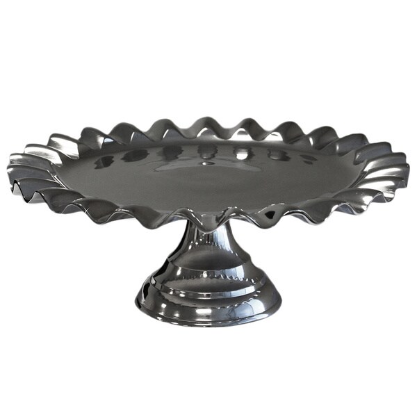 Casa Cortes 14 Inch Aluminum Cake Stand
