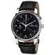 Eterna Men's 8340.41.44.1175 'Soleure' Black Dial Black Leather Strap Moon phase Date Day Swiss Automatic Watch