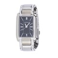 Fossil Women's PR5423 Analog Rectangle Black Dial Silver-Tone Stainless Steel Bracelet Watch