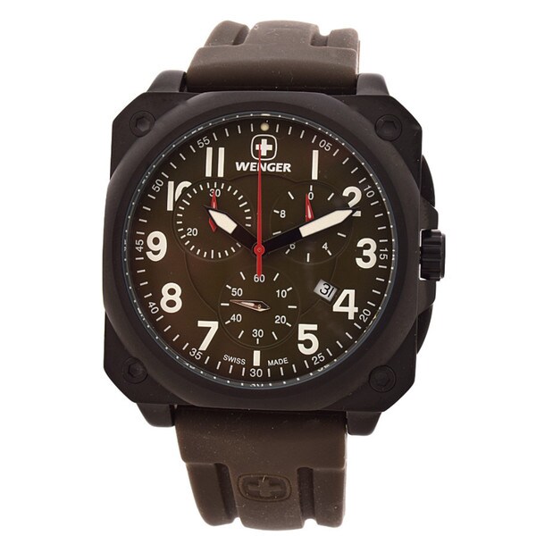 Men's Wenger 77011 AeroGraph Cockpit Chrono PVD - coated Watch