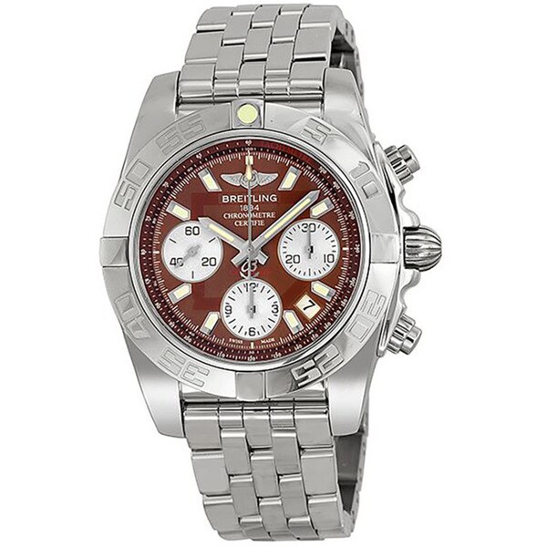 Breitling Men's Analog Display Swiss Automatic Silver AB014012/Q583 Watch