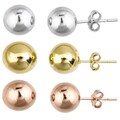 Sterling Silver Ball Stud Earrings