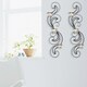 Adeco Set of 2 Metal Wall Sconces with Glass Candle Holder