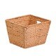 large tall square water hyacinth basket