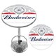 Budweiser Chrome Pub Table - Label Design