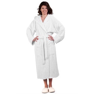 100-percent Pure Turkish Cotton Unisex Hooded Terry Bathrobe