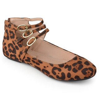 Journee Collection Women's 'Tish' Comfort Sole Ankle Strap Flats