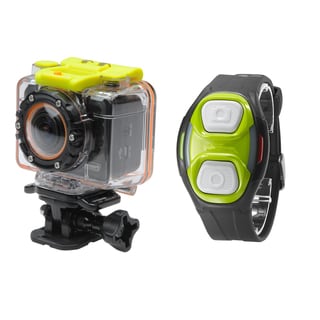 Coleman CX12WP+RC Bravo2 Full 1080p HD Waterproof Sports/ Action Camera Kit with Remote Control Watch and 8GB MicroSD Card
