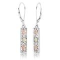 Black Hills Two-tone Gold on Silver Earrings