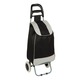 rolling fabric cart, black