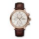 IWC Men's IW391020 'Portuguese' 18kt Rose Gold Automatic Chronograph Brown Leather Watch