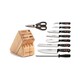 Wusthof Gourmet High Carbon Stainless Steel 10-Piece Knife Block Set