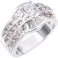 Simon Frank Beautiful Light Collection CZ Lady's Ring
