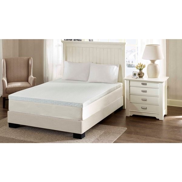 Flexapedic by Sleep Philosophy 3-Inch Memory Foam Mattress Topper