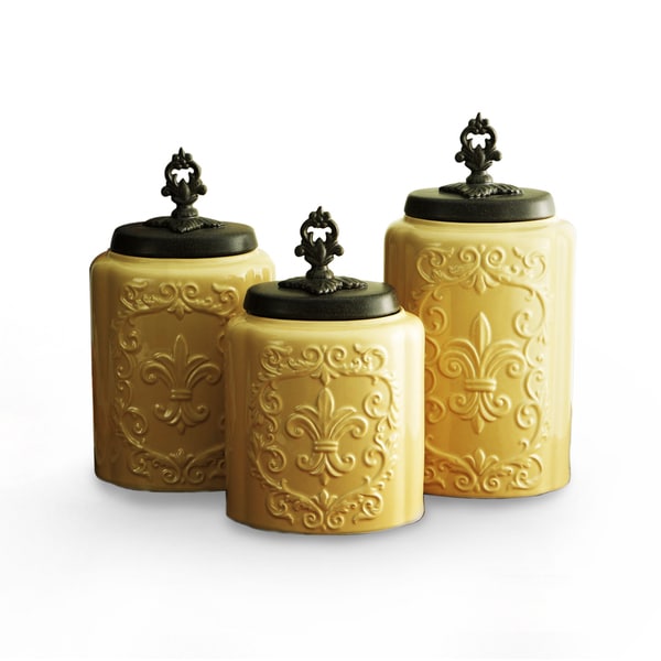 Antique Cream Canisters Set Of 3 17764334 Shopping Top Rated American