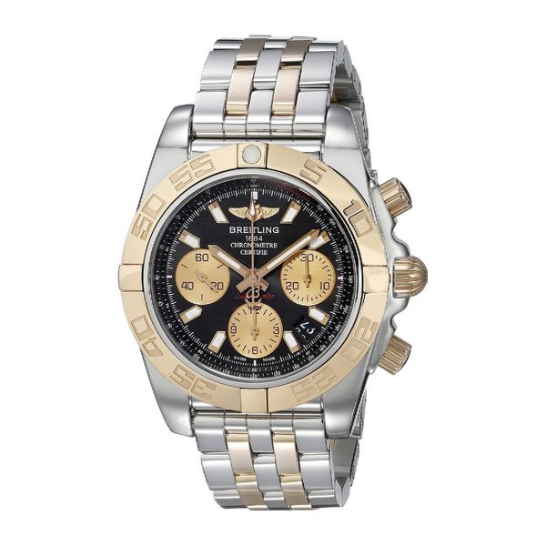 Breitling Men's CB014012-BA53 'Chronomat 41' 18 Kt Rose Gold Chronograph Automatic Two-Tone Stainless Steel Watch