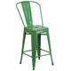 24-inch Metal Indoor/ Outdoor Counter Height Stool