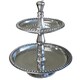 Casa Cortes Aluminum 2-Tier Hostess Tray