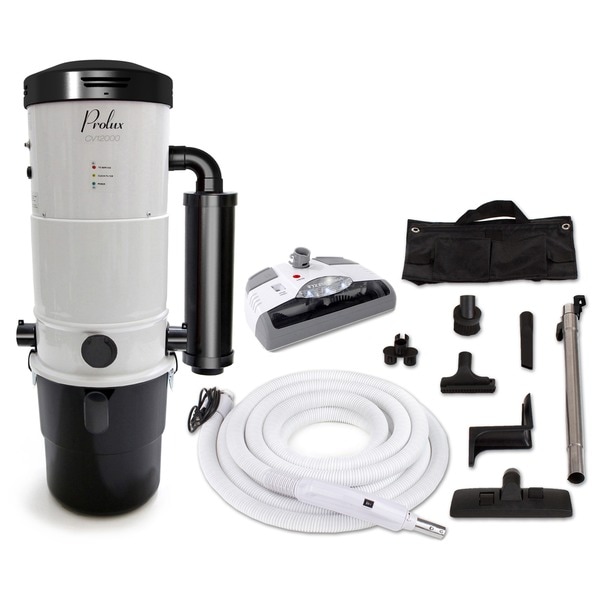 Prolux CV12000 Central Vacuum Unit System with Electric Hose Power Nozzle Kit