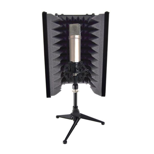 Pyle PSMRS08 Compact Microphone Isolation Shield/ Studio Mic Sound Dampening Foam Reflector
