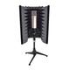 Pyle PSMRS08 Compact Microphone Isolation Shield/ Studio Mic Sound Dampening Foam Reflector