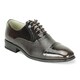 Giorgio Venturi Men's Black and Grey Oxford Shoes